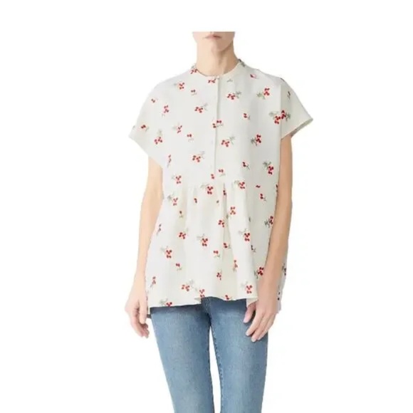 Co Half‎ Placket Blouse Size L - Picture 7 of 7